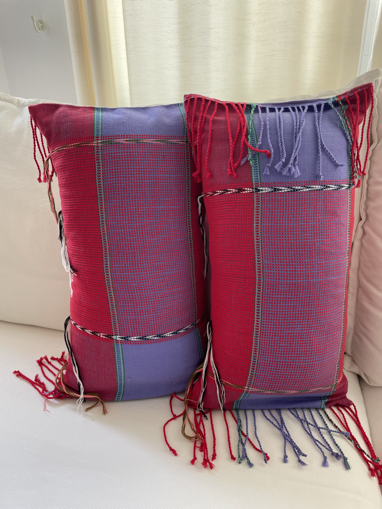 Exclusive Design Handwoven Karen Hill Tribe lumbar pillow cover